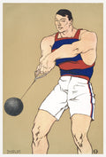The Thrower — 56 × 81 cm (22 × 32 in)