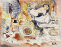 Interior — 56 × 71 cm (22 × 28 in)