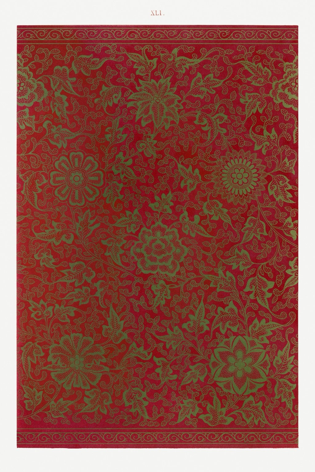 Crimson Garden — 56 × 81 cm (22 × 32 in)